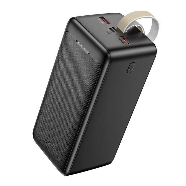 Мобільна батарея ємністю 50000 mAh чорний, універсальний павербанк, модель Hoco J111D
