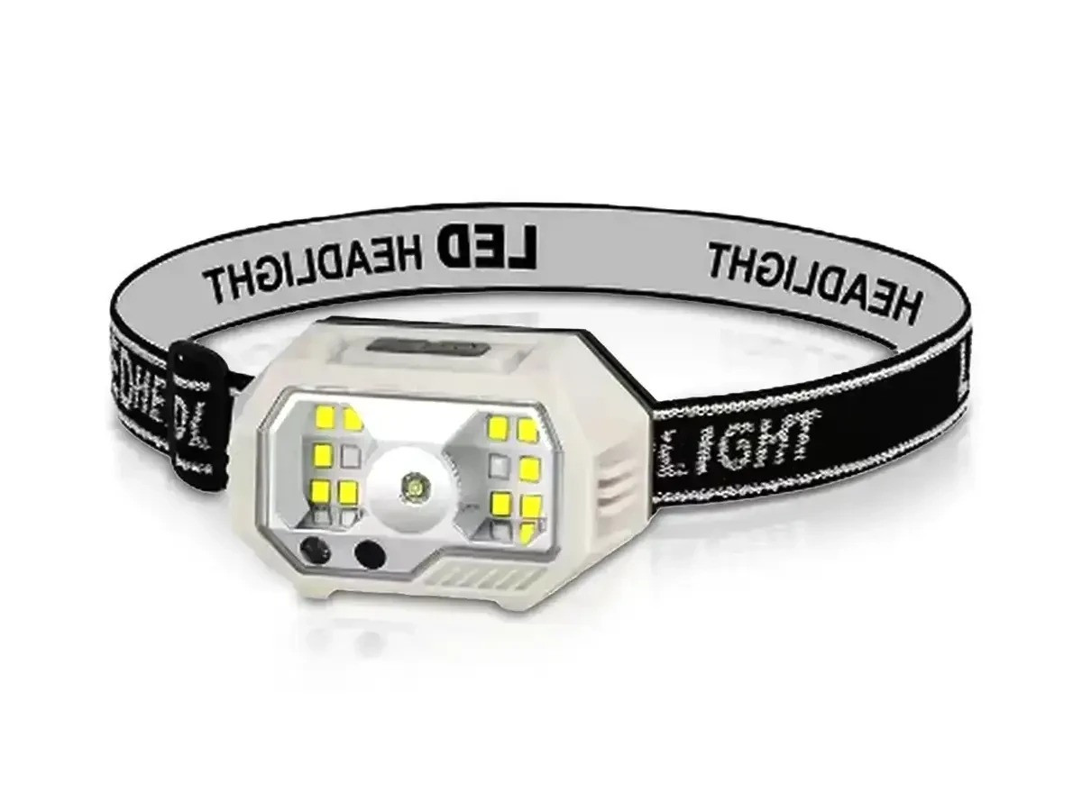 Акумуляторний налобний ліхтар із сенсорним датчиком та Type-C зарядкою, Bailong SH-S21 оптимізовано для їзди на велосипеді