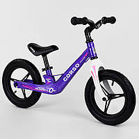 Велобег для детей Corso 22709, колеса 12" надувные, магниевая рама, магниевый руль. Беговел