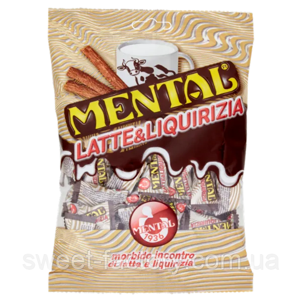 Лакричні цукерки Mental Liquirizia Latte 140g