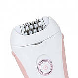 Компактний жіночий епілятор VGR, бездротовий, з підсвічуванням та 32 пінцетами для ніг та бікіні., фото 5