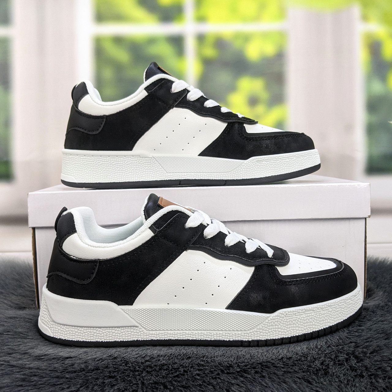 Кросівки кеди жіночі білі із чорним Swin-shoes 4218, фото 1