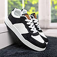 Кросівки кеди жіночі білі із чорним Swin-shoes 4218, фото 3