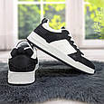 Кросівки кеди жіночі білі із чорним Swin-shoes 4218, фото 5