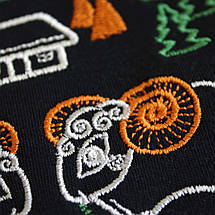 Зелений боді дитячий з етнічною вишивкою Карпати 56 62 68 74 80 86 92, фото 4