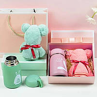 Подарунковий набір Simple Life 3 в 1 для жінок: рушник, термокухоль та іграшка