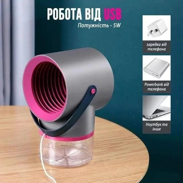 Лампа-пастка Tinkleo Household Mosquito Killer для знищення комарів та інших комах, фото 1