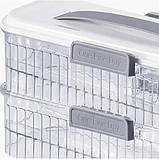 Контейнер-лоток для зберігання яєць у холодильнику, вміщує 24 шт., органайзер для яєць., фото 5