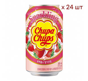 Газована вода Chupa Chups Полуниця зі Вершками оптом, 345 мл