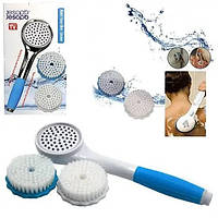 Масажна щітка-насадка Jesopb на душ із змінними головками