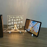 3D акрилова дошка для письма з підсвічуванням, ідеальна для нотаток, багаторазове використання., фото 3
