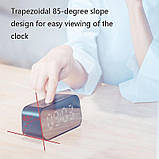 Мобільна колонка Q5 BT з дзеркальним Bluetooth годинником і LED підсвічуванням, фото 3