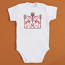 Чорний Боді з етнічною вишивкою Воля сучасна вишиванка для немовлят бодік 62 68 74 80 86 92, фото 3