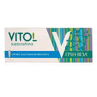 Свечи противовоспалительные и противомикробные Грин-Виза ВИТОЛ густой экстракт эвкалипта жиро VA, код: 7411902