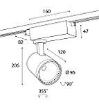 Трековий прожектор TECHNIK TRL100/30W 15°/24°/40°, 3000 K/4000K/5000K, фото 3