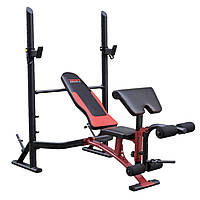 Скамья для жима York Fitness ASPIRE 320 со стойкой для штанги и партой Скотта