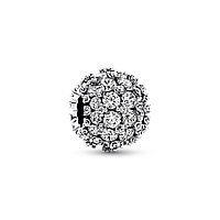 Серебряный шарм Pandora Блестящее паве CP, код: 8127435