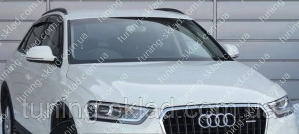 Ветровики окон Ауди Q3 (дефлекторы боковых окон Audi Q3) - фото 1 - id-p178406878