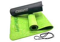 Коврик для йоги и фитнеса EasyFit PER Premium Mat 8 мм light green