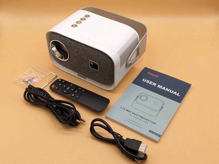 Jimveo プロジェクター　E18 Мультимедийный проектор Jimveo E18 HD 12000 Лм Wi-Fi