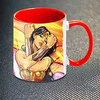 Чашка Fan Girl Чудо Женщина Wonder Woman (1070) 330 мл Красный DS, код: 7599436