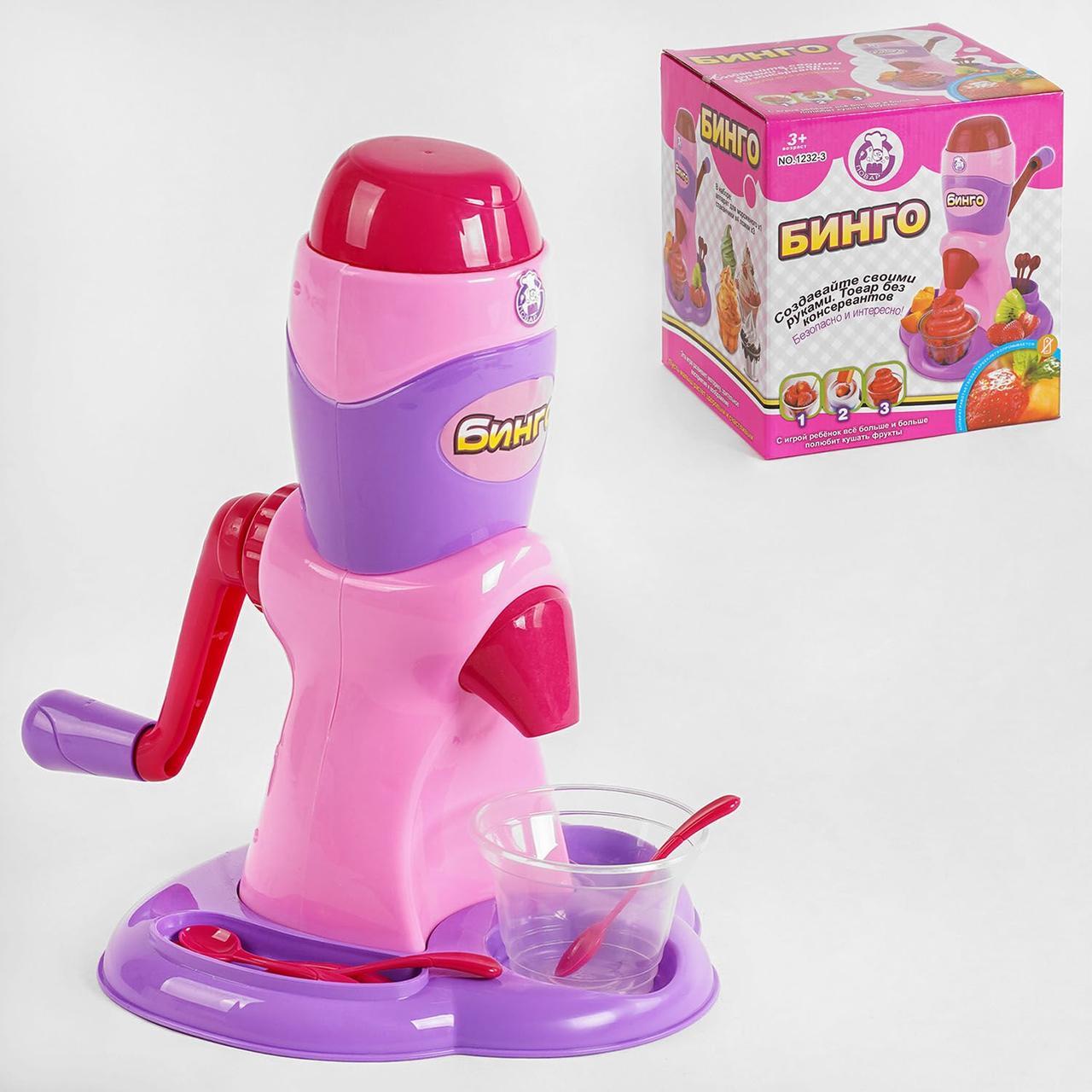 Морожениця для дітей 1232-3, стаканчики та ложки