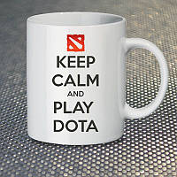 Чашка Fan Girl Keep Calm and Play Dota (14375) 330 мл Белый SP, код: 7588241