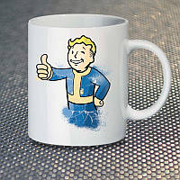 Чашка Fan Girl Волт Бой Vault-Boy Fallout New (14444) 330 мл Белый KN, код: 7588209