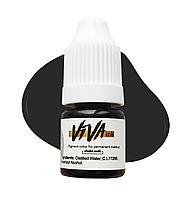 Пигмент VIVA ink Eyes №1 Black - 4 мл (Пигменты для татуажа-перманетного макияжа глаз-век и микропигментации)