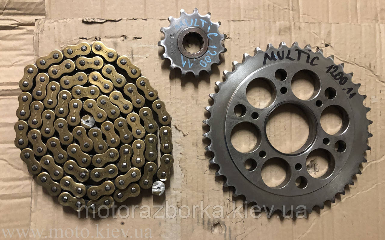 Комплект: цеп і зірки Ducati Multistrada 1200, фото 1