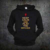 Худи Fruit of the Loom Успокойся и Играй в Ведьмака Keep Calm The Witcher Черный XL (119903) ES, код: 7583846