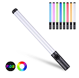 Пульт + Штатив 1м RGB LED STICK 50см 20W світильник жезл відео світло фото лампа для стик струму струму, фото 7