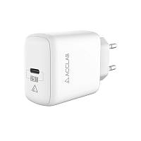 Зарядное устройство AccLab AL-TC125 1хType-C 5В/3A/25W QC/PD 3.0 White (1283126538841)