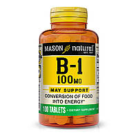 Витамин B1 100 мг Mason Natural 100 таблеток GR, код: 7423725