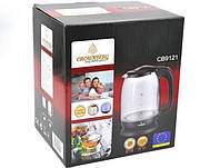 Электрический дисковый стеклянный чайник Crownberg CB 9121 1800 Вт электрический чайник с подсветкой (SC)