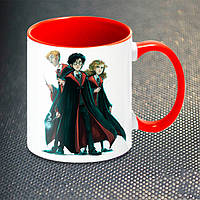 Чашка Fan Girl Гарри Рон Гермиона Гарри Поттер Harry Potter New (14465) 330 мл Разноцветный SK, код: 7588206