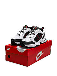 Чоловічі кросівки Nike Air Monarch Black Red (Чорні) Взуття Найк Аир Монарх повсякденні шкіра демісезон