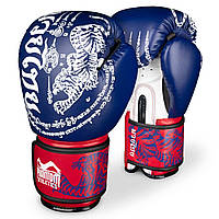 Боксерские перчатки phantom muay thai blue 16 унций (капа в подарок)