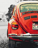 Картина по номерам "Красное ретро" 48x60 3v1 Рисование Живопись Раскраски (Корабли, авто и самолеты)