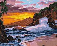 Картина по номерам "Морские волны" 48x60 3v1 Рисование Живопись Раскраски (Природа)