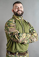 Камуфляжна сорочка убакс бойова для ЗСУ MILIGUS мультикам Військова кофта ubacs multicam штурмова