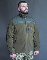 Куртка тактическая флисовая темная олива флисовая куртка для ВСУ MILIGUS (Украина) M