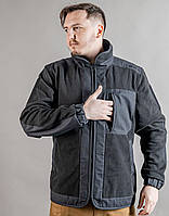 Тактична куртка демісезонна флісова чорна Куртка військова MILIGUS "Фагот" армійська для ЗСУ