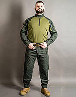 Костюм для ЗСУ тактичний армійський Сорочка убакс бойова / військові штани штурмові олива MILIGUS розмір S