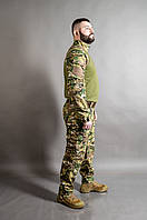 Камуфляжный костюм для ВСУ тактический Рубашка убакс боевая + военные штаны полевые мультикам MILIGUS р. L50