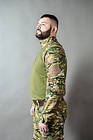 Тактический костюм для ВСУ камуфляжный Рубашка убакс боевая + военные штаны армейские мультикам MILIGUS XL