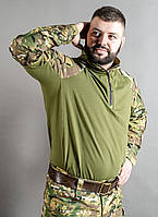Тактична сорочка убакс бойова армійська для ЗСУ MILIGUS мультикам Військова кофта ubacs multicam р. L50 Long
