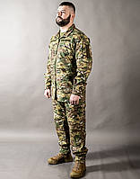 Камуфляжный костюм для ВСУ тактический Китель + военные штаны полевые мультикам MILIGUS р. L52 Long