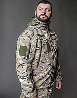 Армейская куртка тактическая Софт Шелл для ВСУ демисезонная военная MILIGUS «Patriot» мультикам р. 2XL