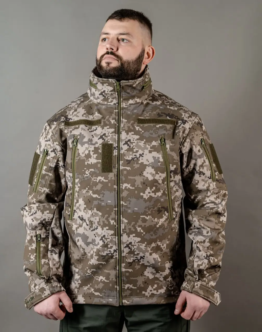 Куртка демісезонна тактична Soft shell pixel Куртка військова MILIGUS "Patriot" камуфляжна р. 3XL